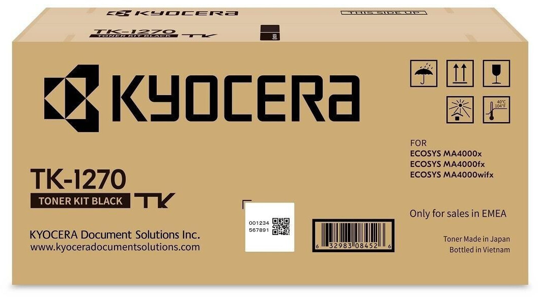 KYOCERA (ORIGINAL) - Kyocera TK1270 Noir Cartouche de toner originale 1T0C140NL0